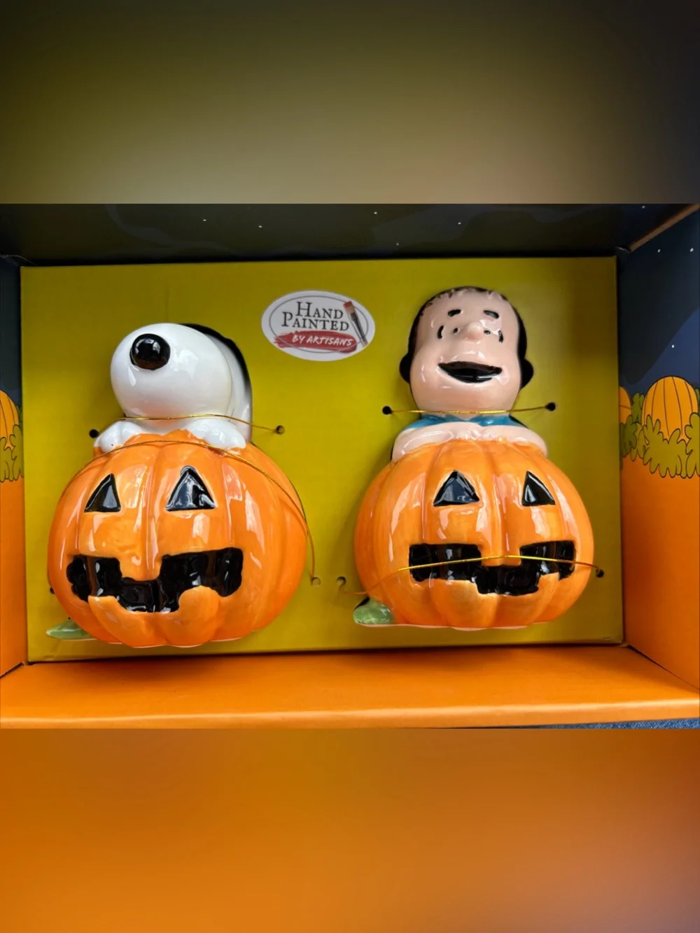 Peanuts Orange and Black Pumpkin Wall Décor Set